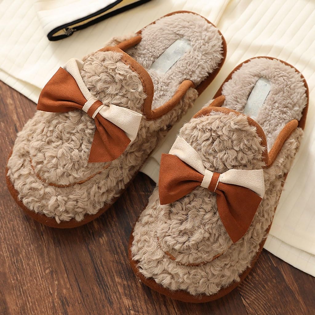Pantoufles en coton pour femmes pour garder les pieds au chaud en hiver