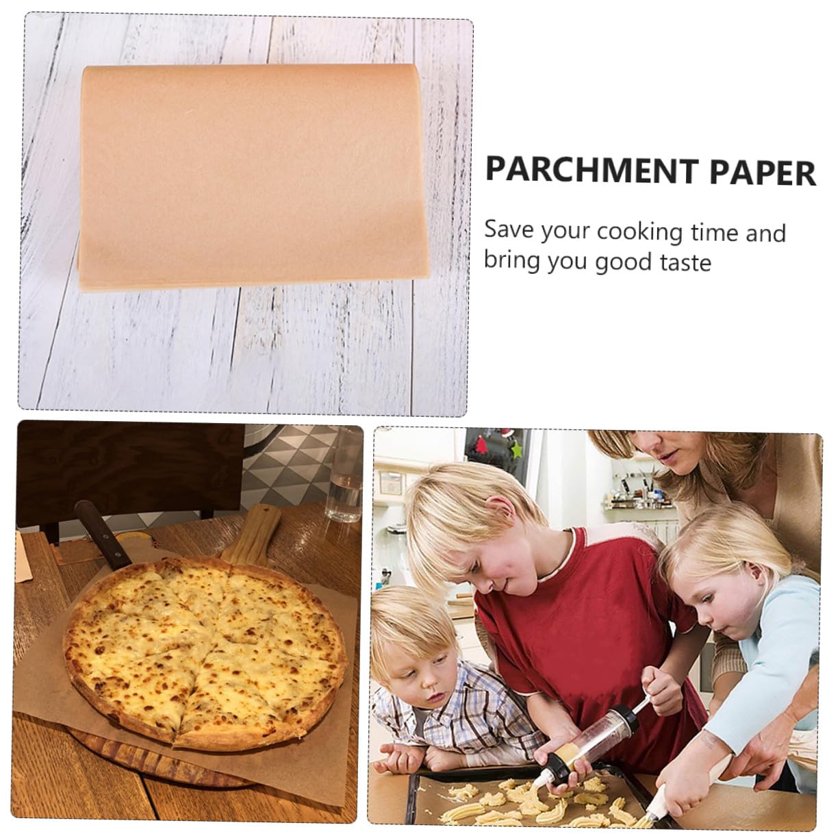 Gatuida 100pezzi Carta Da Forno Antiaderente Per Torte Resistenti All Olio Acqua Olio Di Silicone Su Entrambi i Lati Leggeri e Facili Da Usare Per Cottura