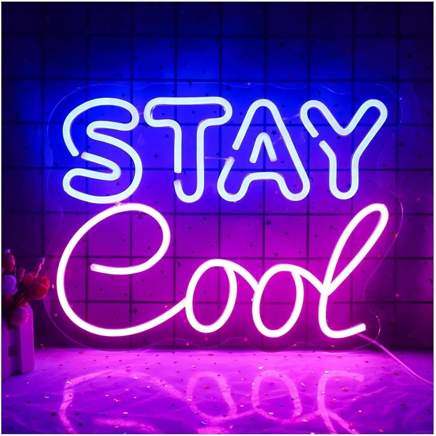 Soothing Ambient Neon Sign Lamp to Maintain a Cool Atmosphere, Powered by -, Acrylic image 5