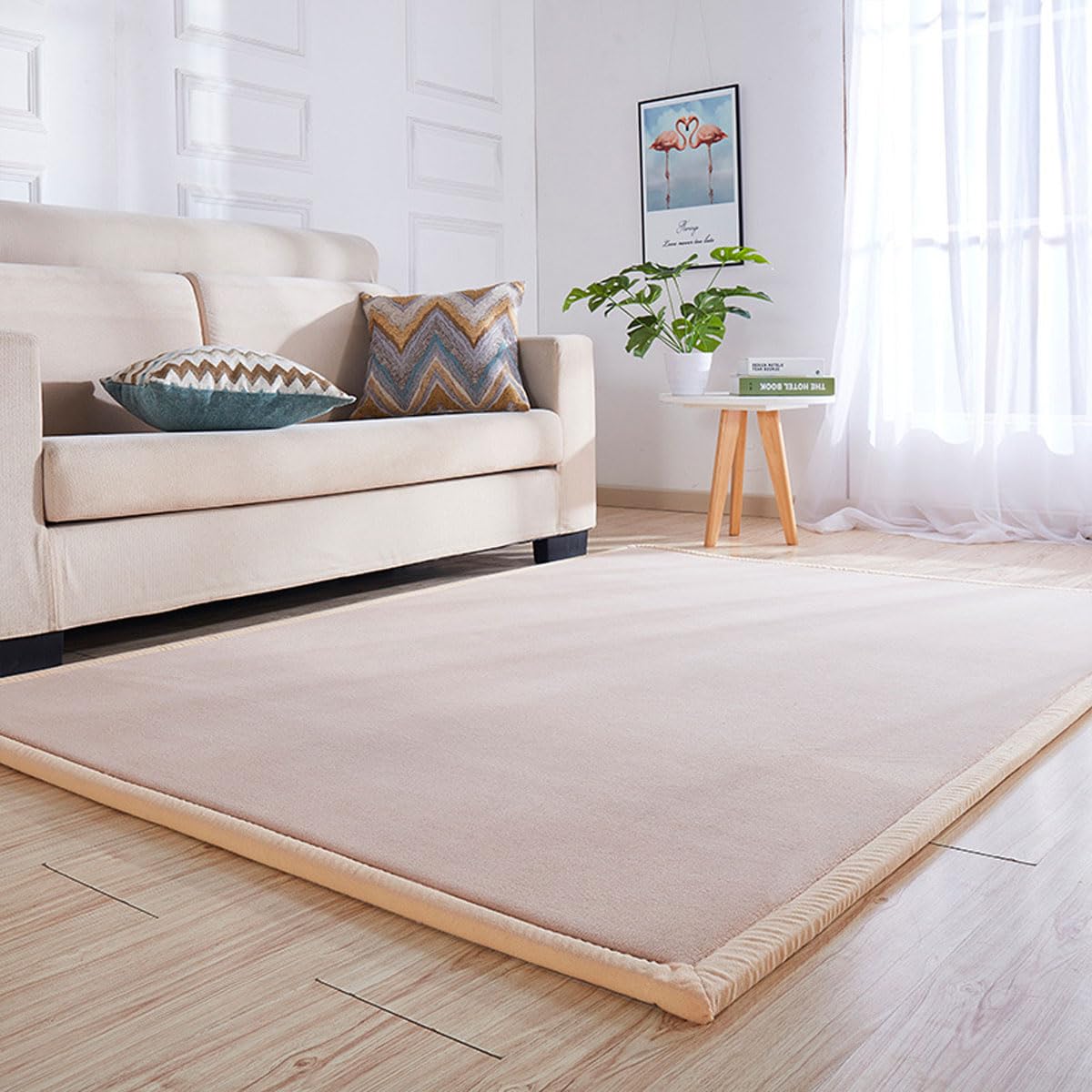Single tree forest Premium Kids Carpet - Soft and Safe Non-Slip Play Mat for Children's Room, Nursery, and Playroom - Easy to Clean for Boys and Girls-Natural Brown-150 * 180cm