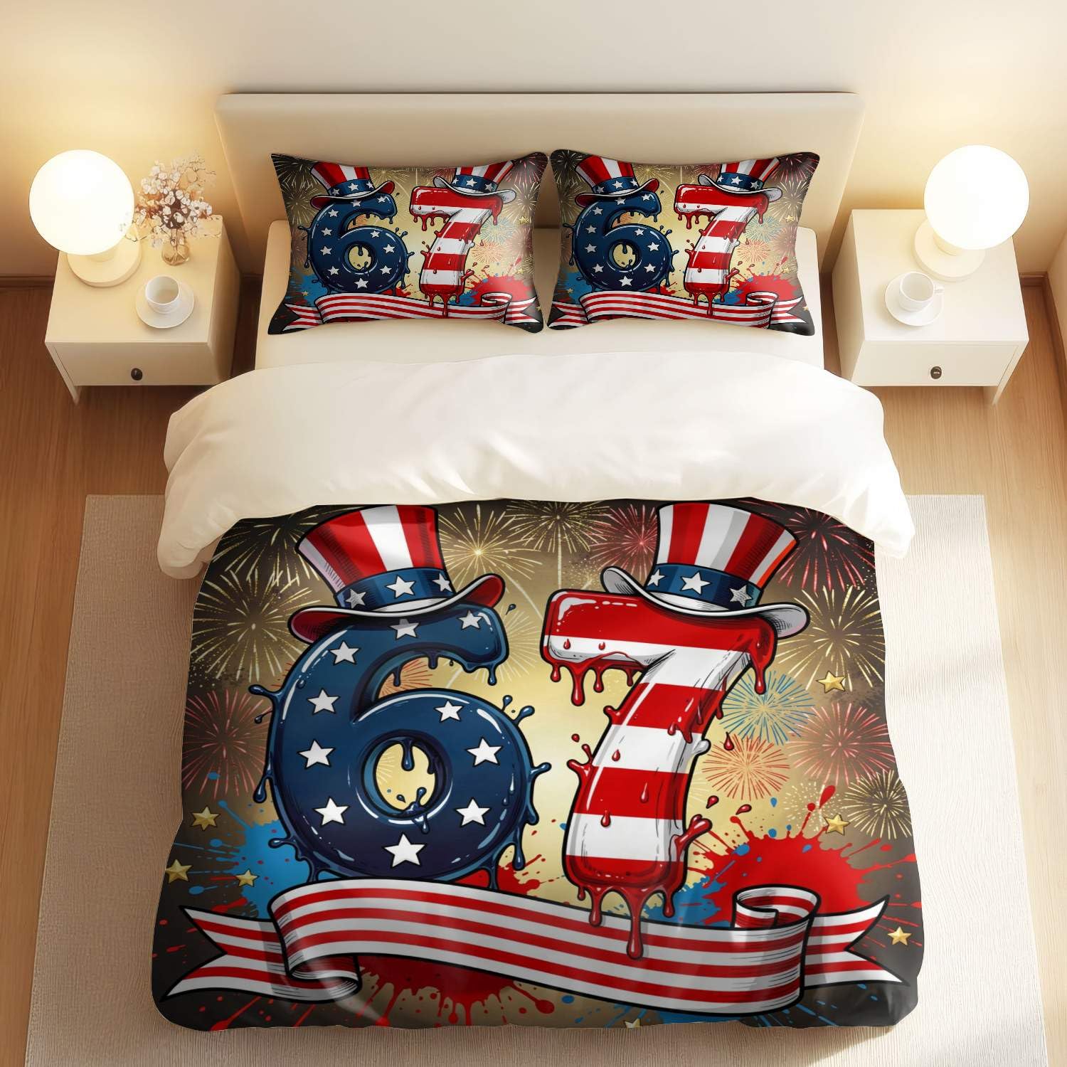 Housse de couette motif aigle pour transformer une chambre de garçon style US