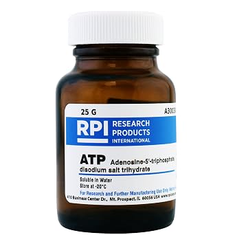 ATP [Adenosine-5-triphosphate, disodium Salt trihydrate], 25 Grams