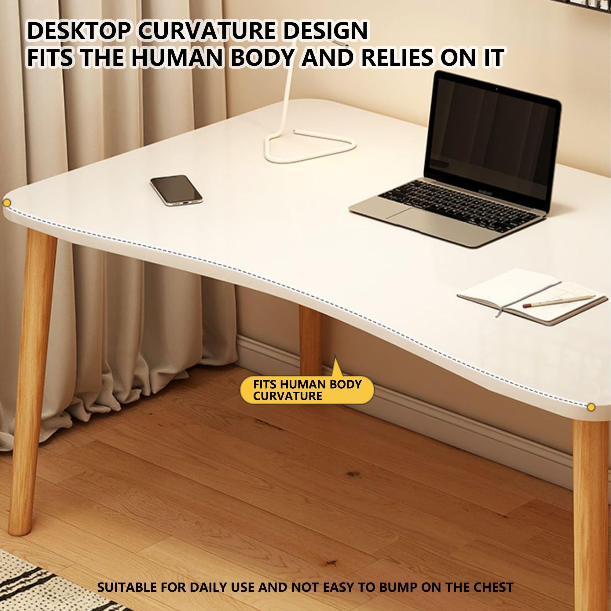 Escritorio Grande para Juegos para el hogar y la Oficina, Juego de Escritorio en Forma de L con Silla y Amplia Superficie de Trabajo | Mesa de computadora de Madera con Almacenamiento - escr