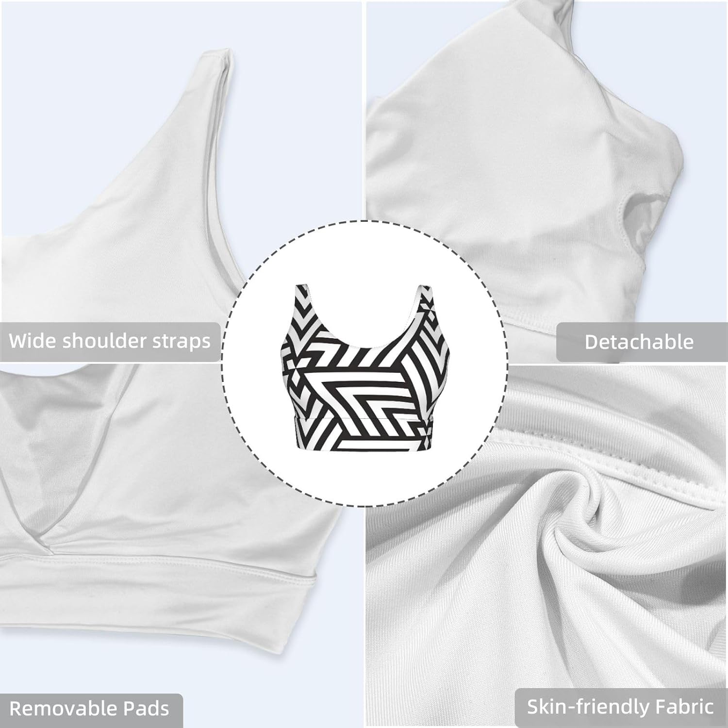 printidea Women's Sports Vest, Light Running Gear, Soft Polyester for Fitness Exercise Outfit