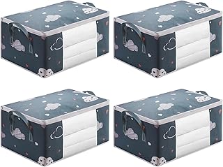 4 個セット多機能衣類収納袋大型アンダーベッドボックス容量梱包衣類容量収納袋