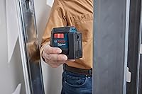 Vista 8 de Bosch GLL50-20 - Láser autonivelante de línea cruzada de 50 pies, incluye soporte magnético integrado y 2 pilas AA