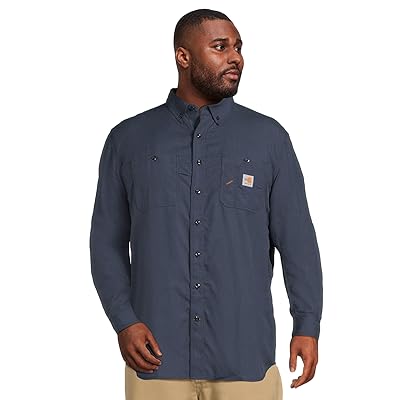 Carhartt Big Tall Flame Resistant Force Original Fit Lightweight Long Sleeve Button Front Shirt Men