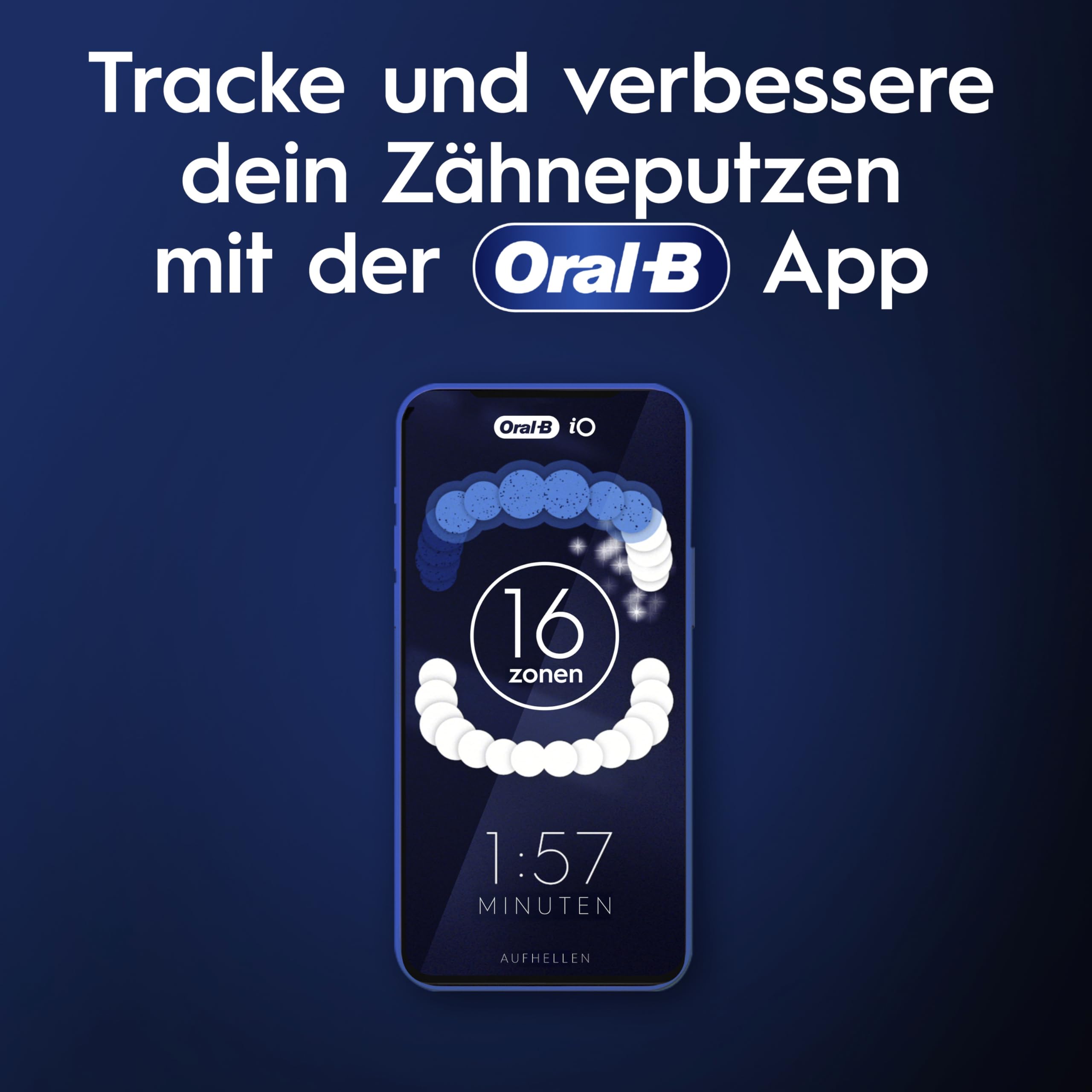 Oral-B iO Series 10 Elektrische Zahnbürste Schwarz PLUS Ausgewählte Original Oral-B iO Aufsteckbürsten Schwarz 7x