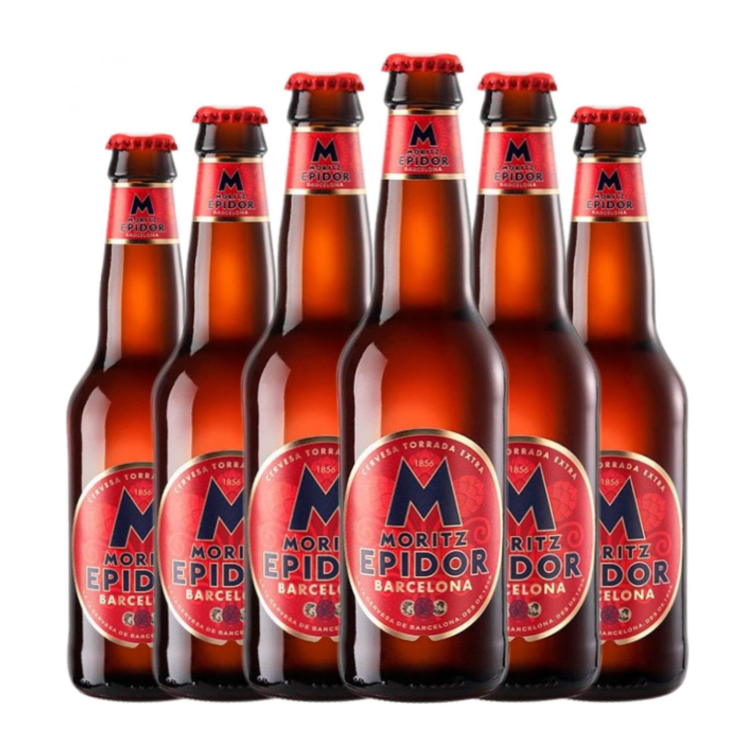 Cerveza Moritz Epidor Botellín Tercio 33 cl (Caja de 6 Botellín Tercio de 33 cl)