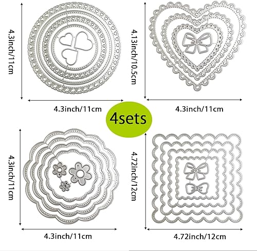 Miniatura 10 de 4 juegos de troqueles de Navidad de chimenea de Papá Noel para hacer tarjetas, suministros para álbumes de recortes, troqueles en relieve, plantilla