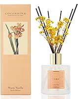Vista 2 de Cocorrína Difusor de varillas – Difusor perfumado de vainilla cálida con 8 varillas, difusor de varillas de fragancia para el hogar para decoración