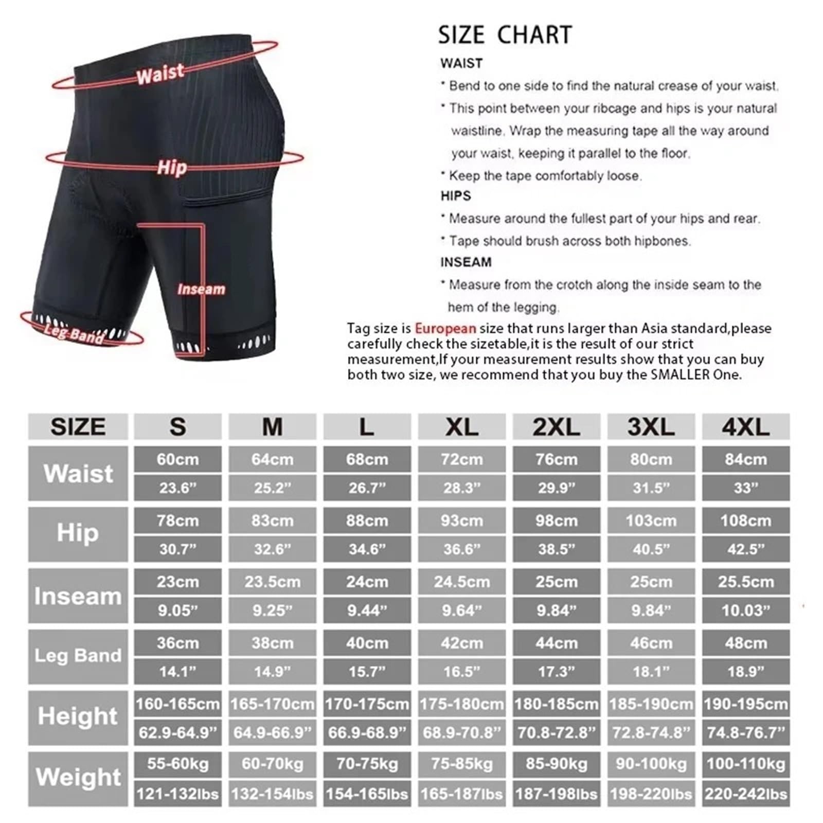 Culotte Ciclismo Hombre Pantalones cortos de ciclismo con bolsillo trasero y acolchado 5D for hombre, mallas for montaña carretera