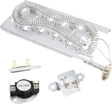 Dryer Heating Element Kit Fit for Whirlpool WED5100HC2 WED5100HC0 WED5100HC1 WED5100HW2 WED5100HW1 WED5100HW0 WED5100HW3 WED5100HC3 WED8000DW4 WED5605MC0