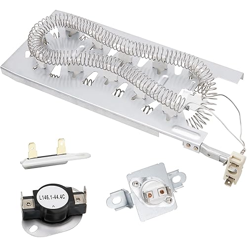 Dryer Heating Element Kit Fit for Whirlpool WED5100HC2 WED5100HC0 WED5100HC1 WED5100HW2 WED5100HW1 WED5100HW0 WED5100HW3 WED5100HC3 WED8000DW4 WED5605MC0