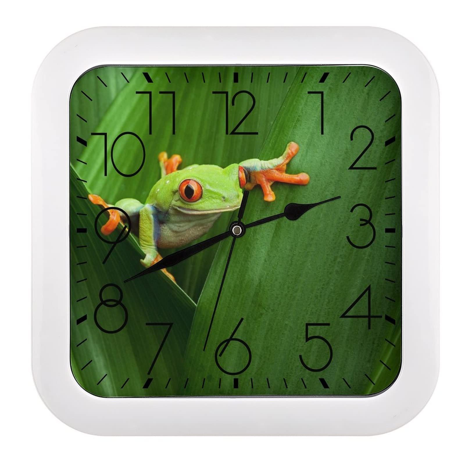 Pendule murale grenouille silencieuse pour éviter le bruit au bureau