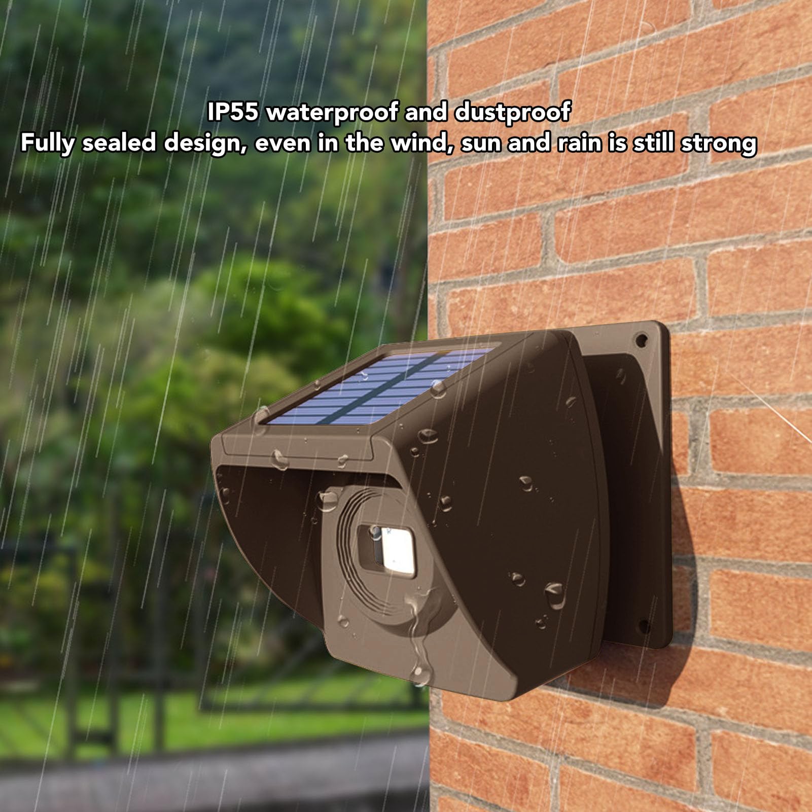 Allarme Solare per Vialetto, Rilevatore di Sensori di Movimento Wireless con 2.624,7 Piedi e Impermeabile IP55, per la Sicurezza del Magazzino del Giardino della Fattoria