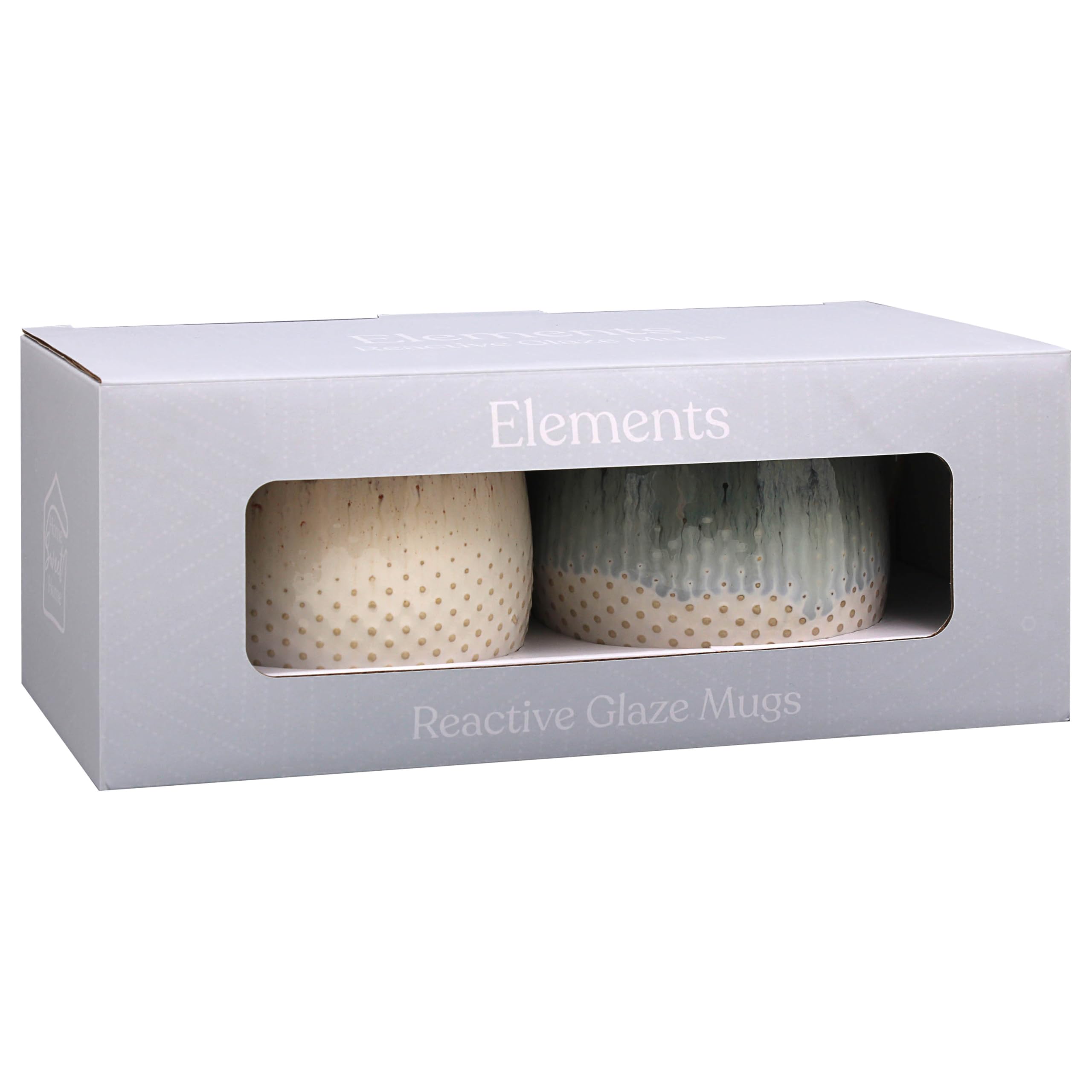 Lesser & Pavey Elemants Reactive Glaze Mugs Set of 2