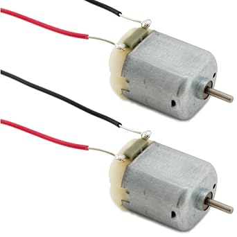 2 Pack 6V DC Motor with Wire Leads, 9000 RPM, 1" x 0.8" x 0.6" by EX ELECTRONIX EXPRESS
