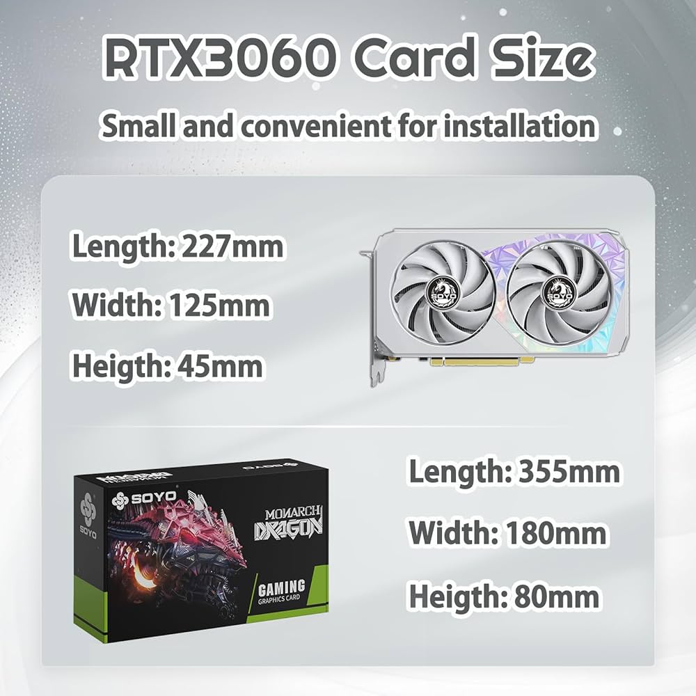 Amazon | SOYO NVIDIA Geforce RTX3060 グラフィックスカード