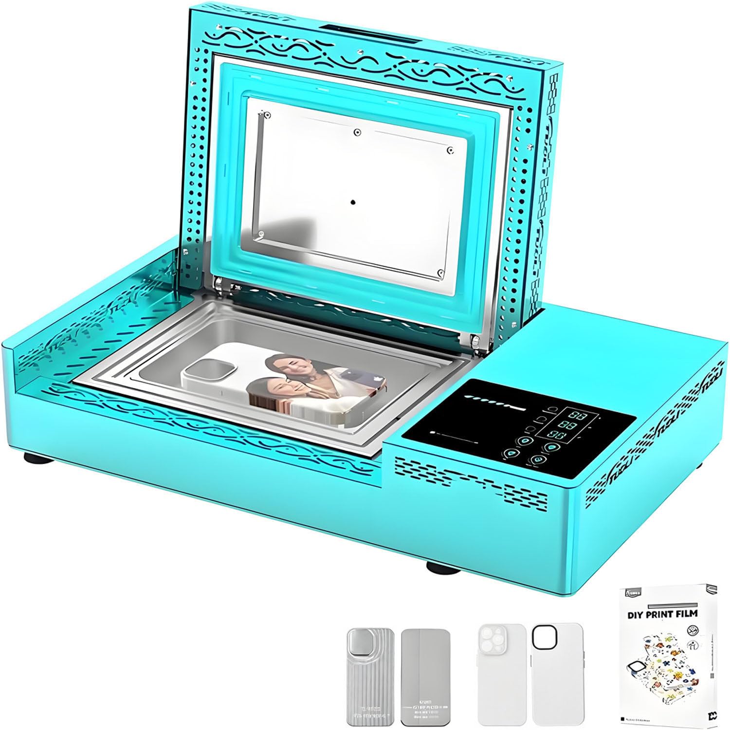 Maszyna do termotransferu etui na telefony komórkowe, prasa termotransferowa do etui na telefony 3D, maszyna do sublimacji 3D do samodzielnego i komercyjnego tworzenia etui OnlyMachine-0PCS