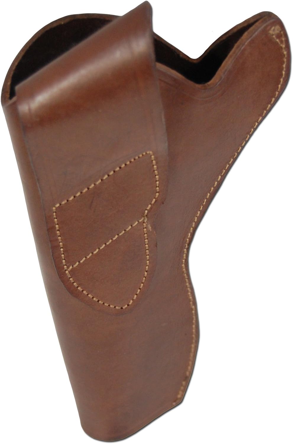 Barsony New Brown Leather Cross-Draw Gun Holster for 6 inch Revolvers