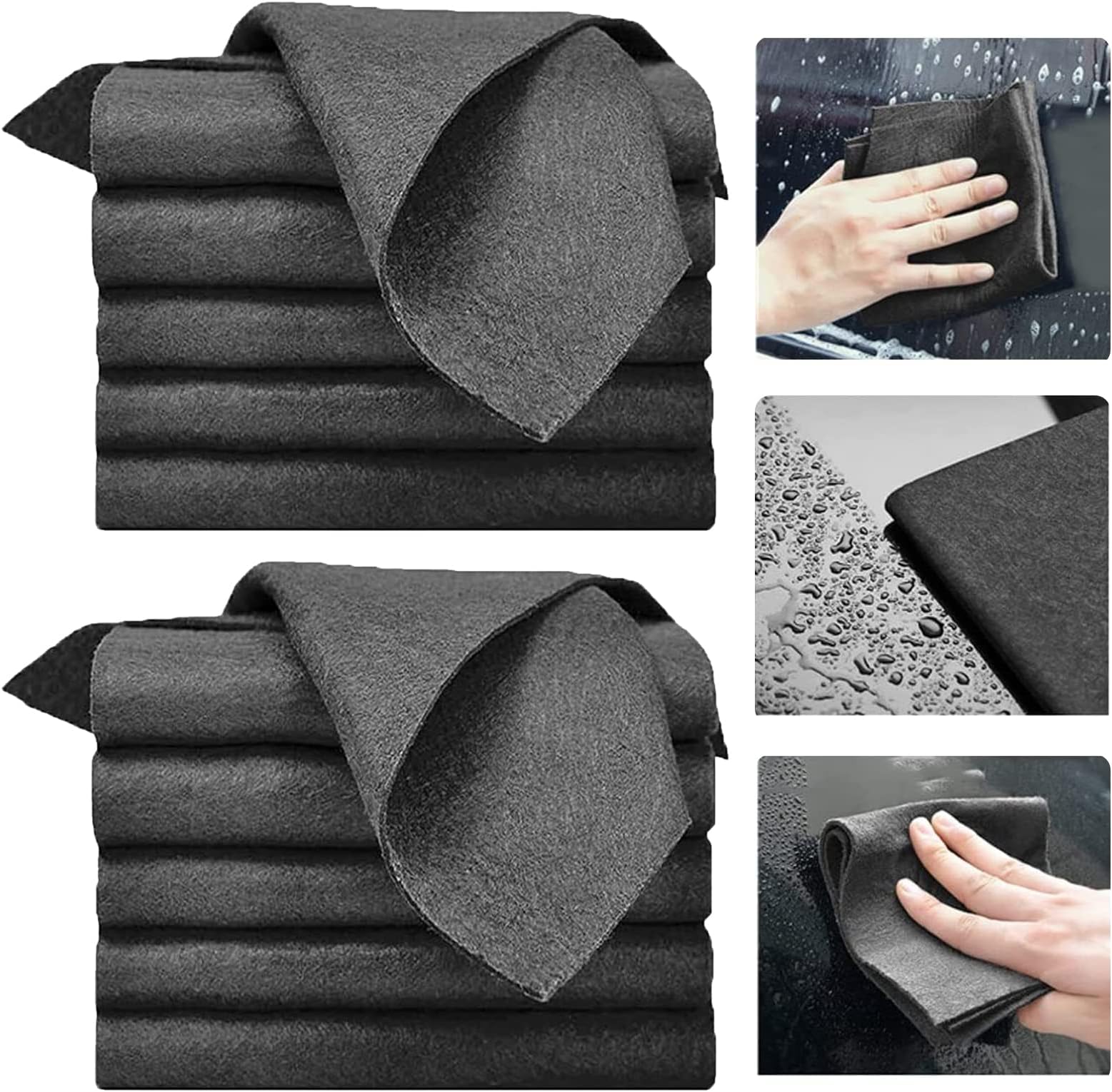 HOMURY Thickened Magic Cleaning Cloth, All Purpose Microfibre Cloths, Pack of 10 Cleaning Cloths, Microfibre Cleaning Cloths, Reusable Cloths, Cleaning Cloths for Windows, Kitchen Utensils, Cars