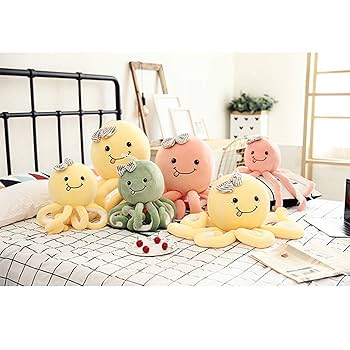 Amazon.co.jp: YQkasj ぬいぐるみ 抱き枕 タコ ピンク01