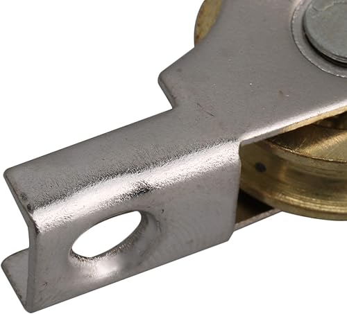 Miniatura 5 de RDEXP Rueda deslizante de 0.787 in de diámetro, rueda ranurada para armarios, estanterías, puertas y ventanas, juego de 20