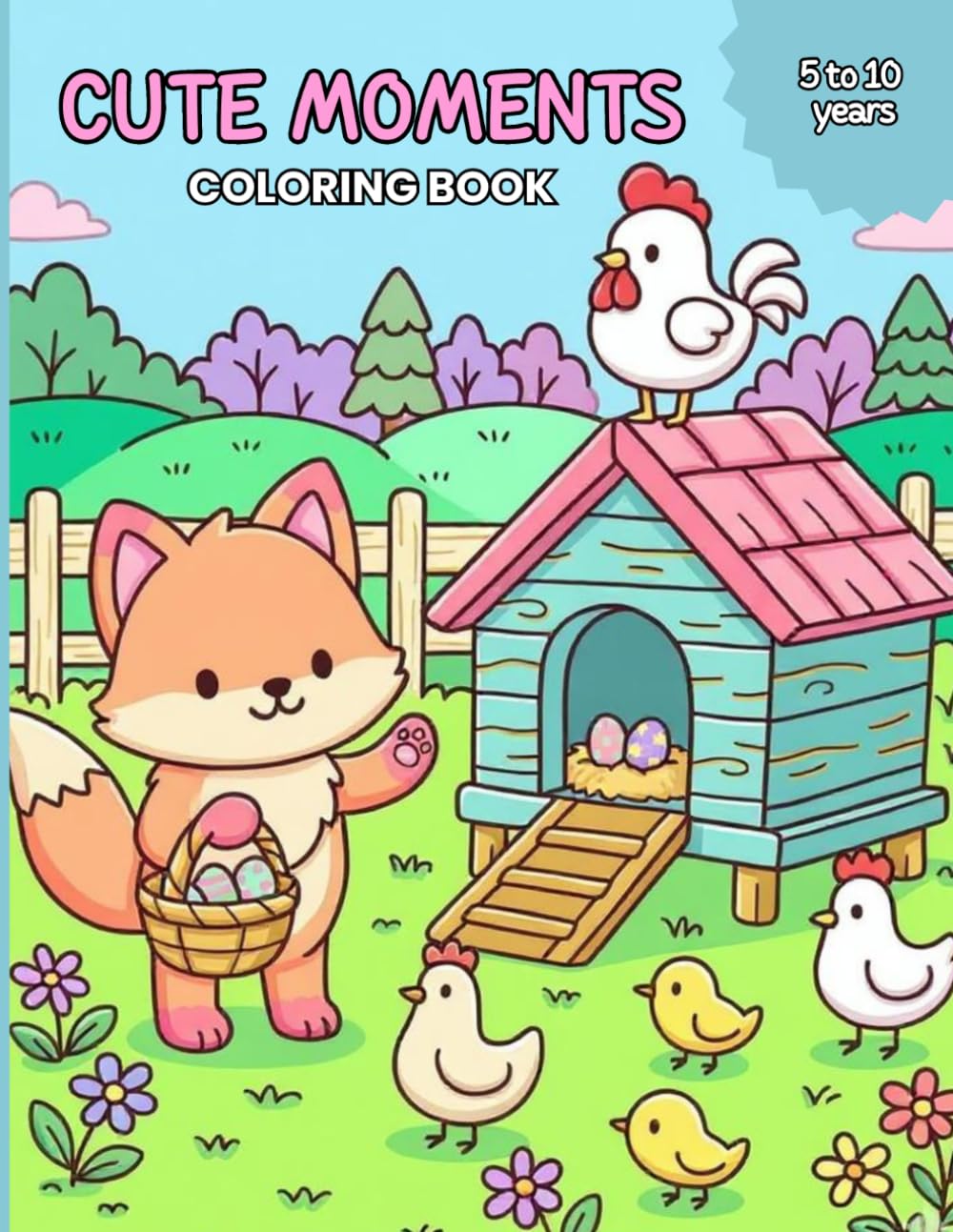 Cute Moments: Coloring Book