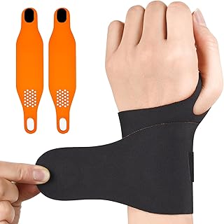2PCS Ulnar Wrist Brace for Right & Left Hand, Ultra-Thin Elastic Wrist Wrap Compression