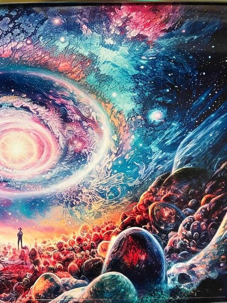 【宇宙波動絵画】ミカドスサノオ月読命天照大御神 強力エナジーアートA4額縁付 Amazon.co.jp: 額縁付開運エナジーアート高波動宇宙エネルギー