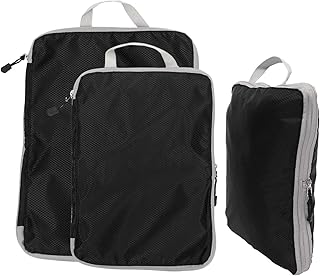 Abaodam Bolsas Organizadoras 3 Pçs Bolsa De Armazenamento De Viagem Bolsas De Armazenamento De Roupas Bolsa Organizadora De Náilon Mochila Masculina Bolsas De Bagagem Pretas Organizadores   Abaodam Bolsas Organizadoras 3 Pçs Bolsa De Armazenamento De Viagem Bolsas De Armazenamento De Roupas Bolsa Organizadora De Náilon Mochila Masculina Bolsas De Bagagem Pretas Organizadores