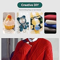 Vista 4 de 44 agujas de tejer de doble punta, de acero inoxidable para suéter de tejido recto, juego de agujas rectas de 0.197 in, 0.187 in, 0.177 in, 0.157