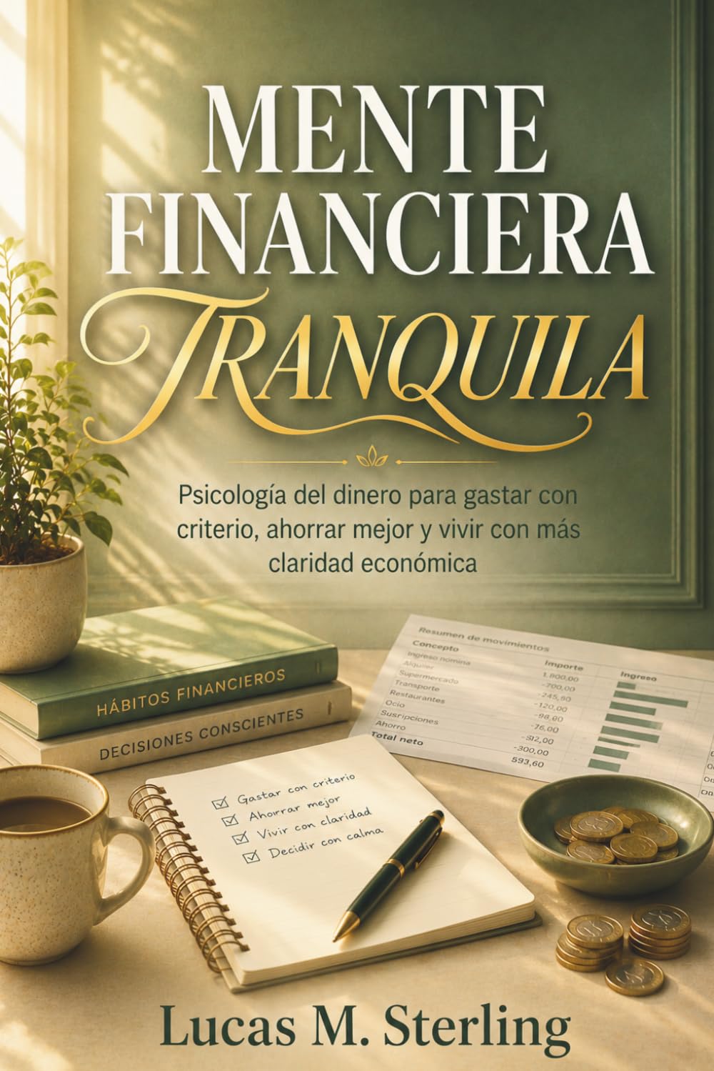 MENTE FINANCIERA TRANQUILA. Psicología del dinero para gastar con criterio, ahorrar mejor y vivir con más claridad económica: Hábitos emocionales y ... para mejorar tu relación con el dinero
