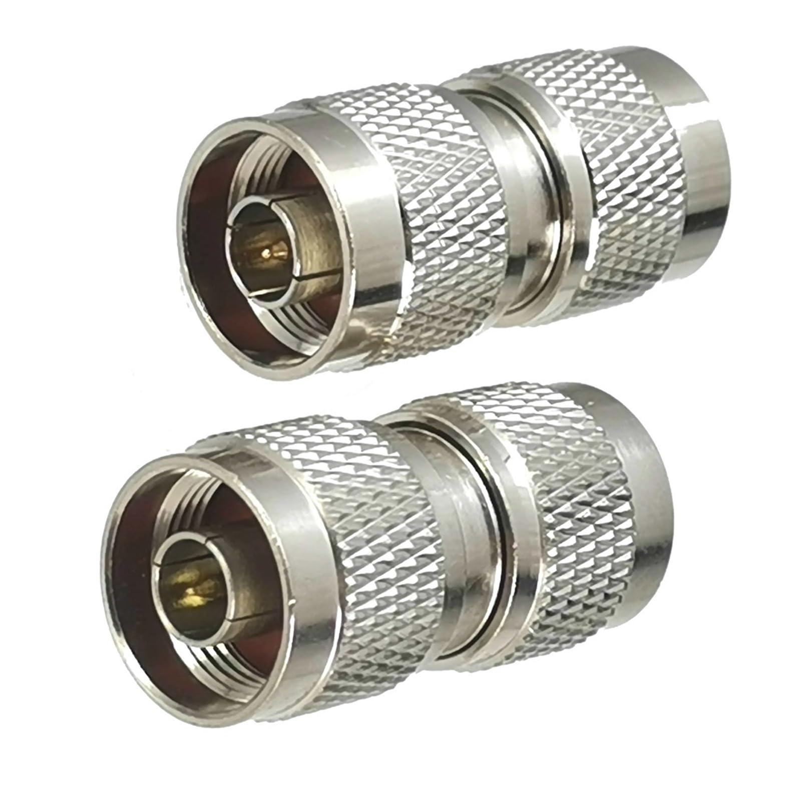 MXXDMOPD 1pcs Connector Adapter N to Male Plug & Female Jack T Splitter & Right Angle RF Coaxial Converter Wire Terminals(N M to N M)