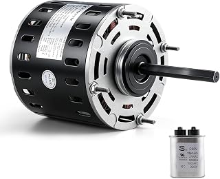 DL1056 Blower Fan Motor 1/2 HP 1075 RPM 3 Speed 115V 8.0A 48 Frame Motor | Sleeve Bearing Direct Drive Blower Motor Replace A.O.Smith DL1056 GE 3587 Fasco D701 Emerson 1865 Marathon X004 Packard 43587
