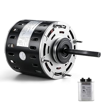 DL1056 Blower Fan Motor 1/2 HP 1075 RPM 3 Speed 115V 8.0A 48 Frame Motor | Sleeve Bearing Direct Drive Blower Motor Replace A.O.Smith DL1056 GE 3587 Fasco D701 Emerson 1865 Marathon X004 Packard 43587