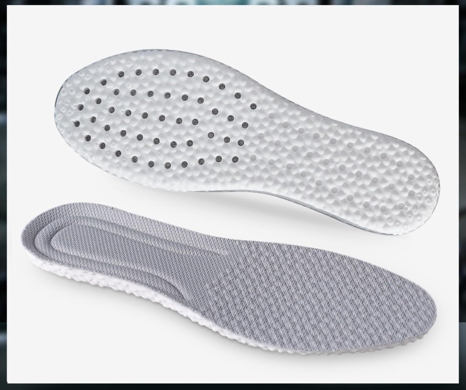 YOMITH Memory Foam Flexible Insole for Men and Women, Shoe Inserts for Running Shoes, Hiking Shoes, Sneaker, Shock Absorbing for Foot Pain Relief Comfortable Soft Inner Sole (43-45, Gray) (B0CCYB21X8) Amazon Price History, Amazon Price Tracker