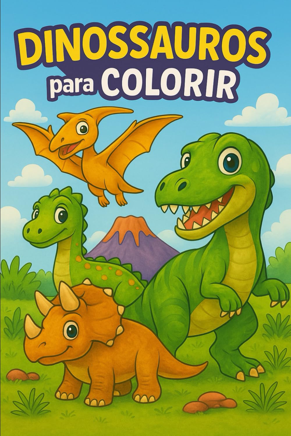 Dinossauros para colorir