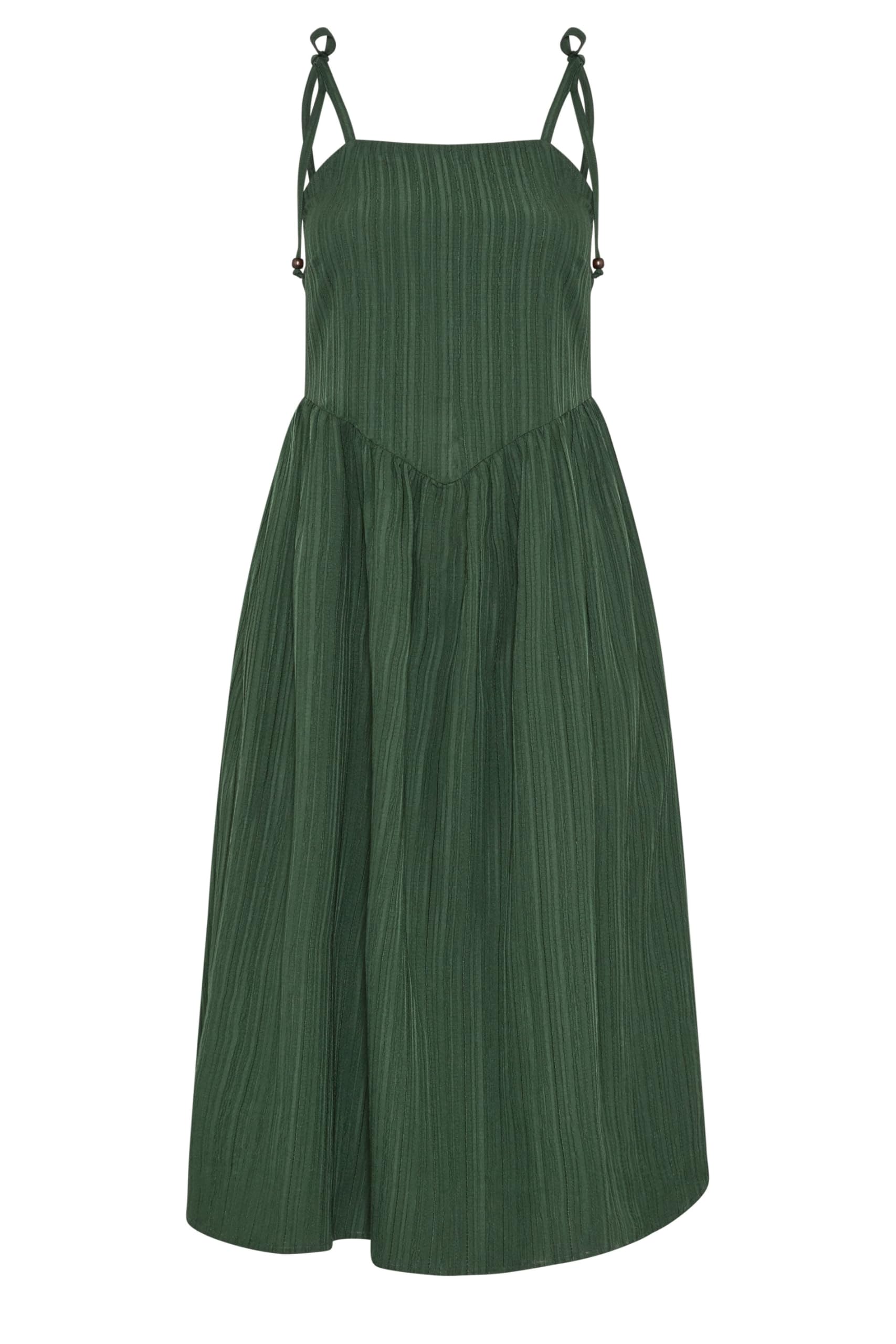 Yours Curve Green Strappy Dress - Women's - Plus Size Curve