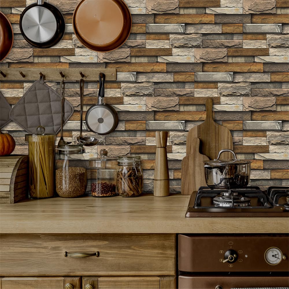 Piastrelle Adesive Metalliche Per Paraschizzi Cucina – Grigio, 10 Pezzi, Stacca E Attacca, Impermeabili