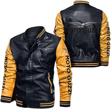 BOLGRTYXC Giubbotto Bomber in Ecopelle per Cappotti da Corsa Moto-Guzzi  Stampato Giacca a Vento Giacca da Ciclismo Cycling Ragazzi/A/XXXL :  Amazon.it: Abbigliamento