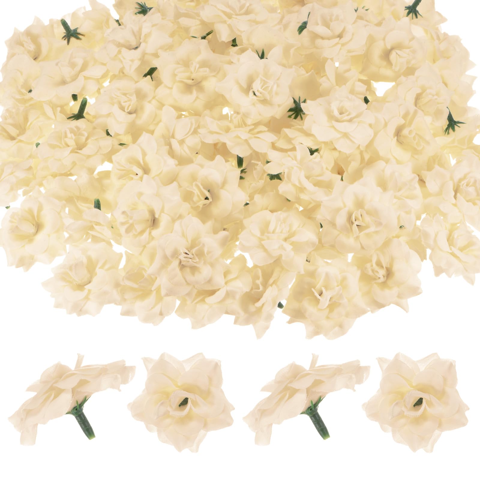 M METERXITY 100-Pack Artificial Roses Heads, Silk Faux Rose Head for Wedding/Bouquet/Flower Wall/DIY Crafts/Party Decoration