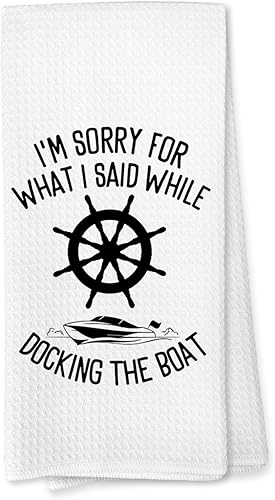 Miniatura 8 de Voatok Regalos para propietarios de barcos, toallas de plato de anclaje de barco, accesorios de barco para mujeres, accesorios de lago, toallas de