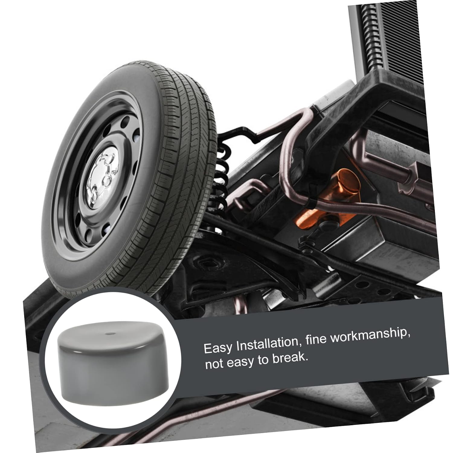 8pcs 1.98-Inch Rubber Bearing Protectors for Trailer Wheel Hub Dust Caps Grease Seal Compatible Boat Trailers and Automotive Applications