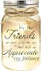 Birthday Gifts for Women Friendship, Mason Jar Night Lights for Friend, Thankgiving Christmas Gifts for Women, Suitable for Home Office Table Stands