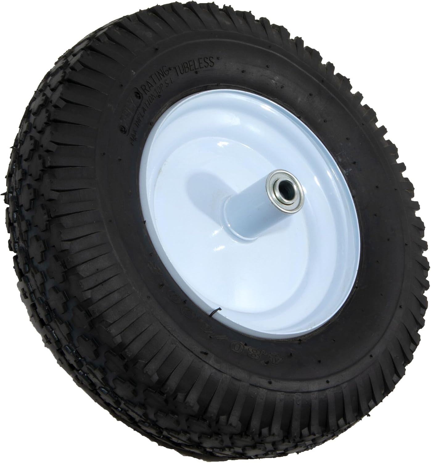 Arnold 15.5-Inch Wheelbarrow Wheel with Ribbed Tread