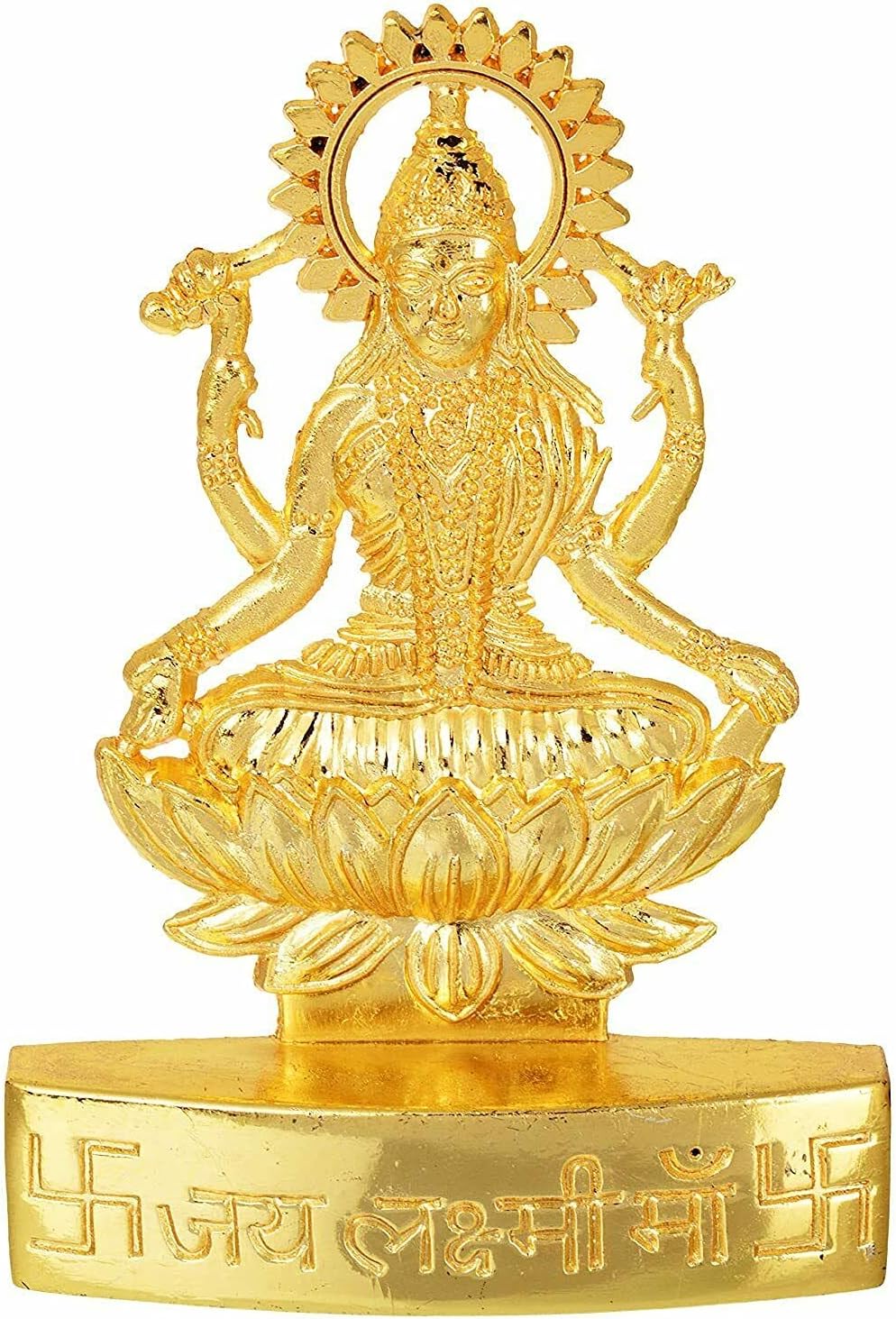 URBANWAZE BIG Laxmi Mata Diwali Decorations For House Pooja Mandir Temple Items Diyas Gifts Statues Goddess Of Wealth Money Luck Pooja Laxmi Statue Metal Shri Maha Lakshmi