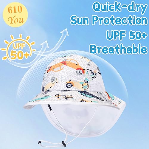 Miniatura 2 de Sombrero de sol para bebé UPF 50+ para niños y niñas (bebé, niño pequeño, niños)