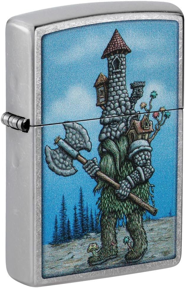 Encendedor Zippo personalizado con grabado en diseño de castillo